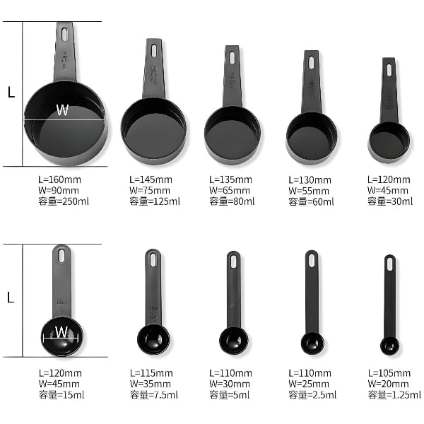 10-pcs/set Measuring Spoons